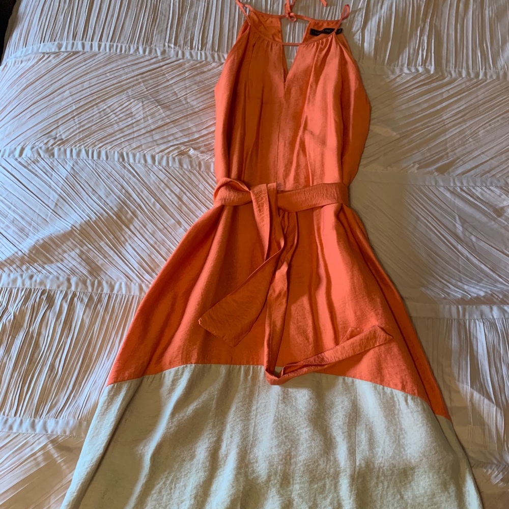 Orange beach dress